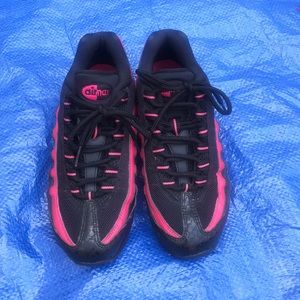 Nike Air Max black and pink leather